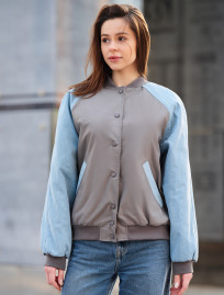 Jachetă bomber de damă Staff re blue & gray