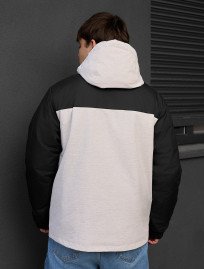 Geacă demi-sezon Staff tul light gray melange & black
