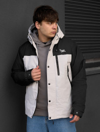 Geacă demi-sezon Staff tul light gray melange & black