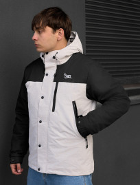 Geacă demi-sezon Staff tul light gray melange & black
