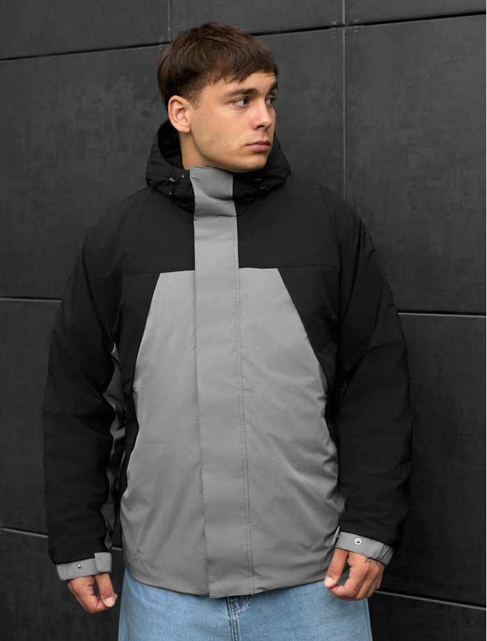 Geacă Staff skay gray & black