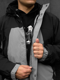 Geacă Staff skay gray & black