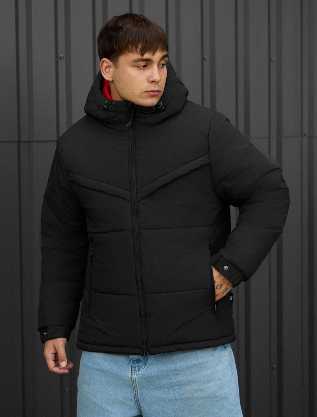 Geacă de iarnă Staff vorn black