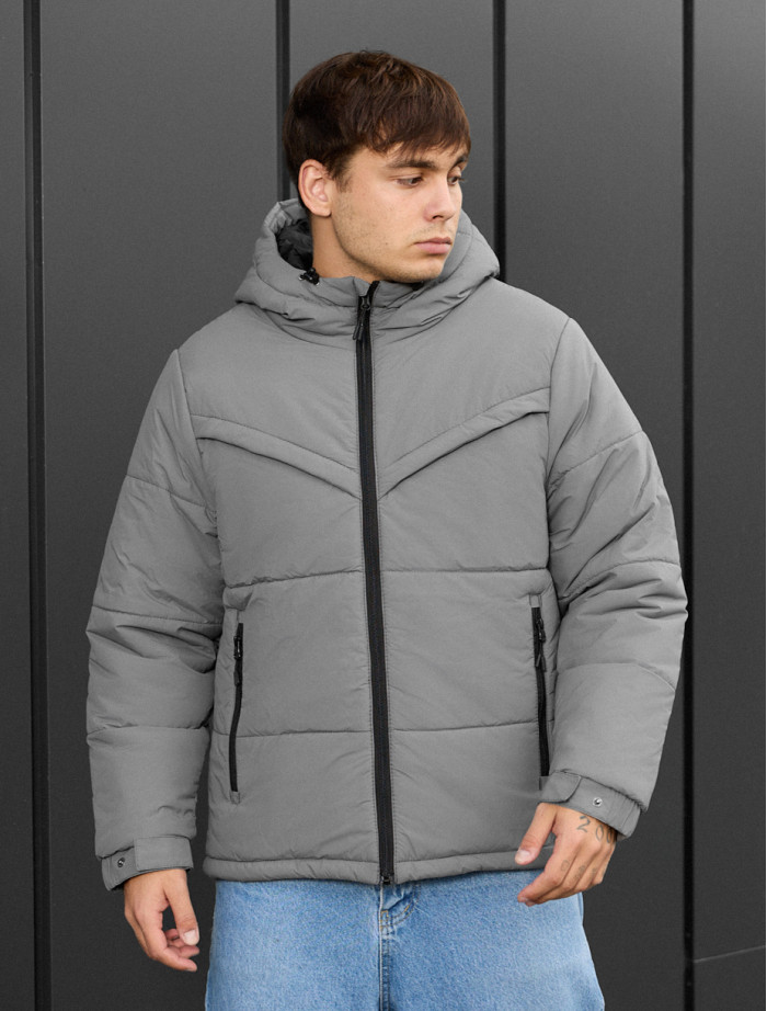 Geacă de iarnă Staff vorn gray