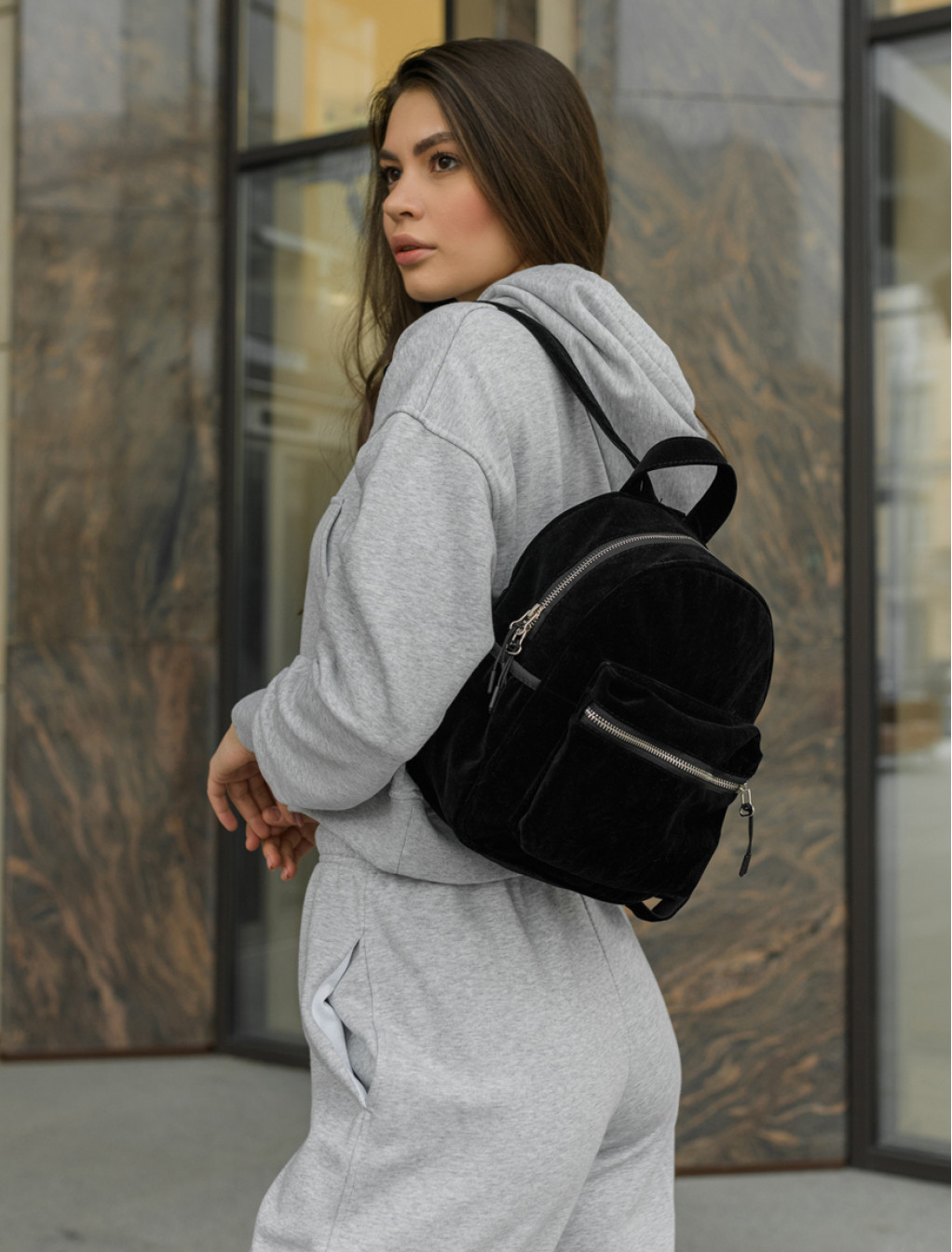 Rucsac de damă Staff am velor black