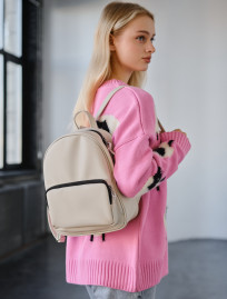 Rucsac de damă Staff vol leather light beige