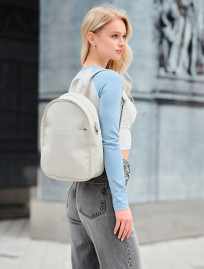 Rucsac de damă Staff iv leather light beige