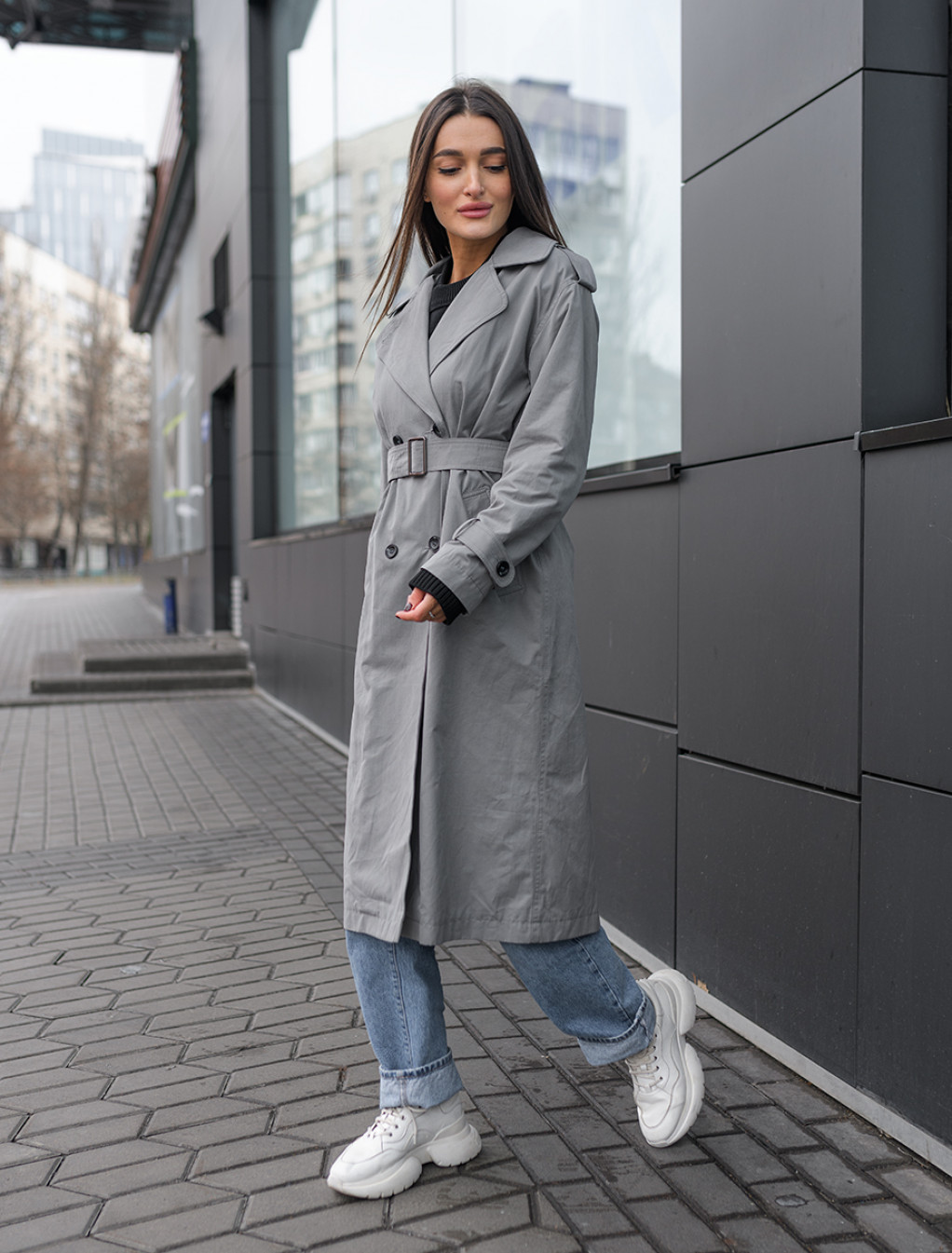 Trench de damă Staff cap gray