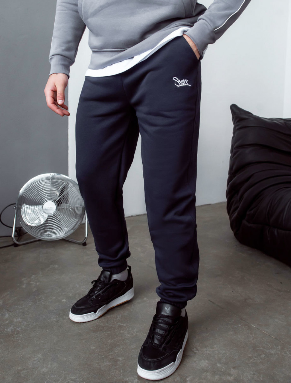Pantaloni de trening Staff op navy logo fleece