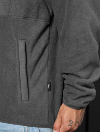 Hanorac Staff gray zip fleece oversize