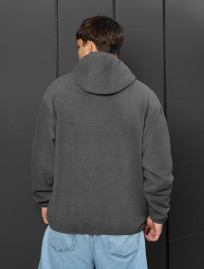Hanorac Staff gray zip fleece oversize
