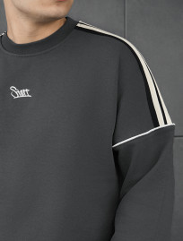 Bluză de trening Staff line dark gray reflective oversize