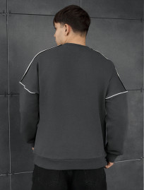 Bluză de trening Staff line dark gray reflective oversize