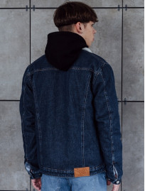 Jachetă din denim cu blană Staff ros c1