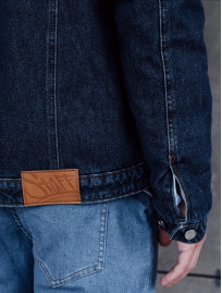 Jachetă din denim cu blană Staff ros c1
