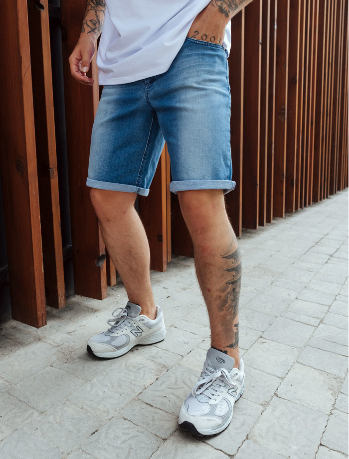 Pantaloni scurți din denim Staff blue slim