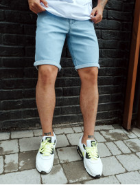 Pantaloni scurți din denim Staff light blue slim