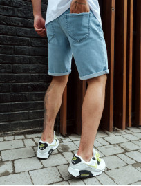 Pantaloni scurți din denim Staff light blue slim