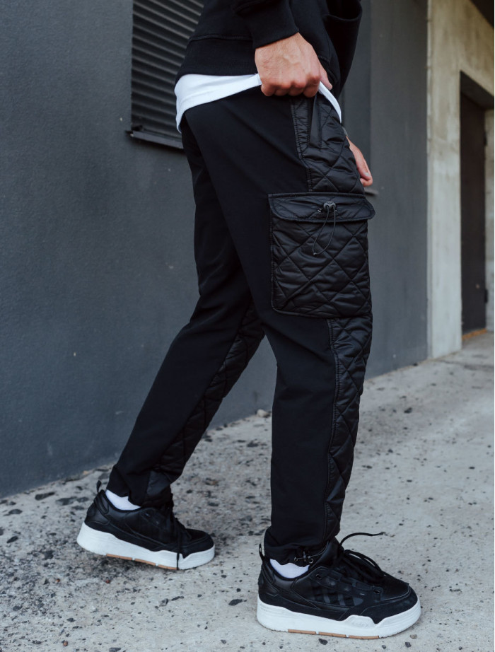 Pantaloni izolați Staff diamond black