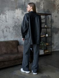 Cămașă de damă Staff leather black