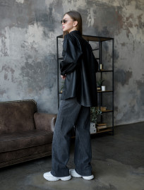 Cămașă de damă Staff leather black