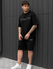 Set de vară tricou + pantaloni scurți Staff ra black