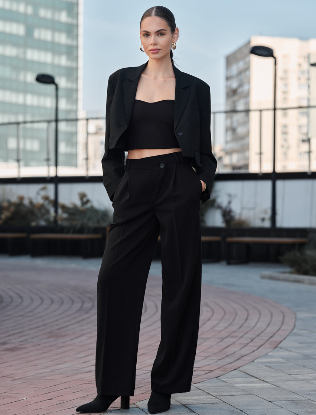 Pantaloni de damă Staff as black