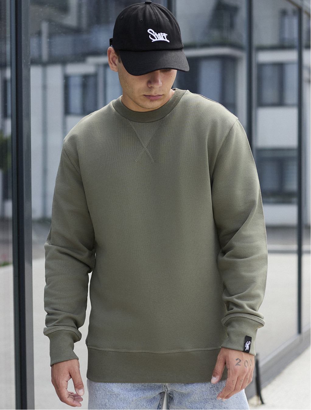 Bluză de trening Staff light khaki basic