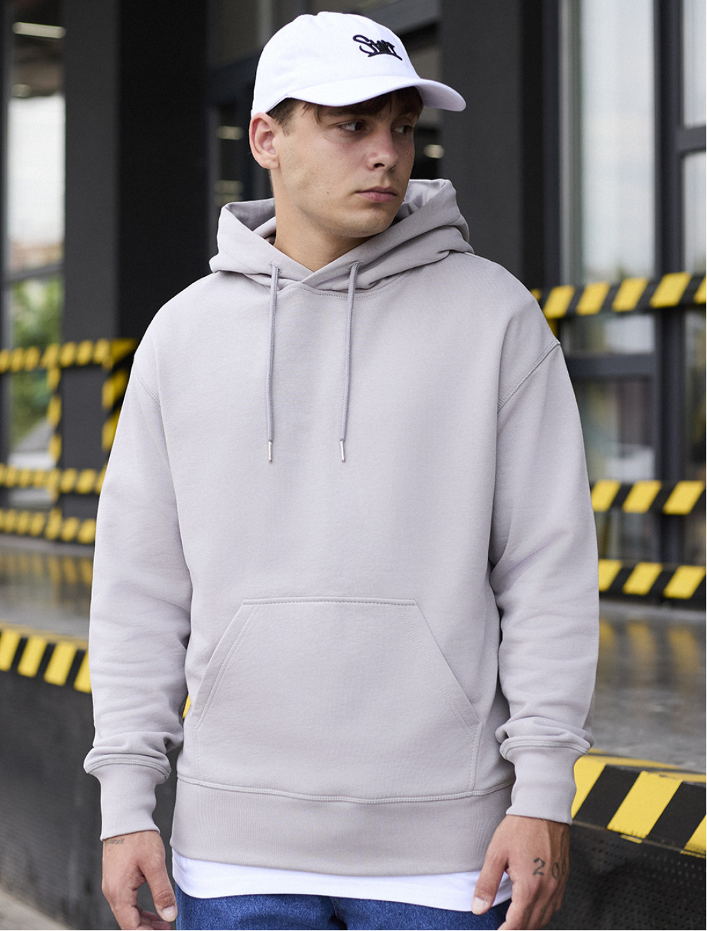 Hanorac Staff light gray oversize