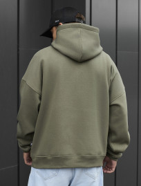 Hanorac Staff khaki oversize fleece