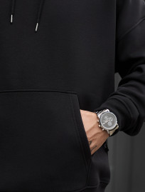 Hanorac Staff black oversize fleece