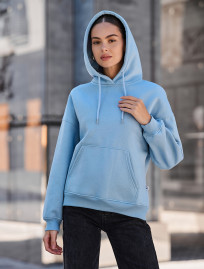Hanorac de damă Staff mi light blue oversize fleece