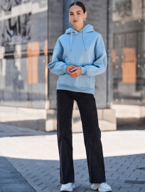 Hanorac de damă Staff mi light blue oversize fleece