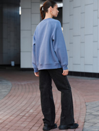 Bluză de trening de damă Staff blue logo oversize fleece