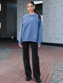 Bluză de trening de damă Staff blue logo oversize fleece