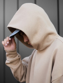 Hanorac Staff beige oversize fleece