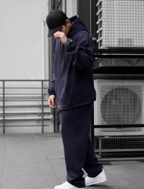 Costum de trening Staff blr navy oversize fleece