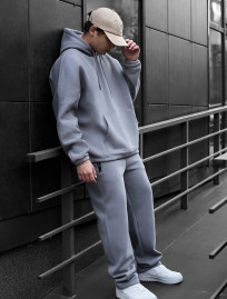 Costum de trening Staff blr gray oversize fleece