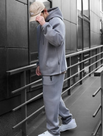 Costum de trening Staff blr gray oversize fleece