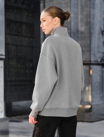 Bluză de damă Staff le gray oversize fleece
