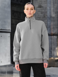 Bluză de damă Staff le gray oversize fleece