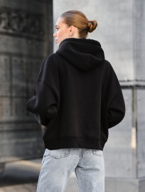 Hanorac de damă Staff ti black oversize fleece