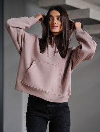 Hanorac de damă Staff ti dark powder oversize fleece