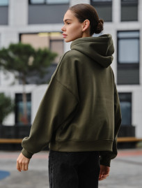 Hanorac de damă Staff ti khaki oversize fleece