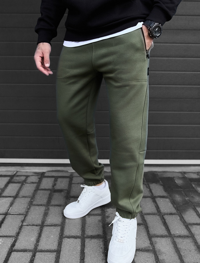 Pantaloni de trening Staff nib khaki fleece
