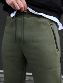 Pantaloni de trening Staff nib khaki fleece