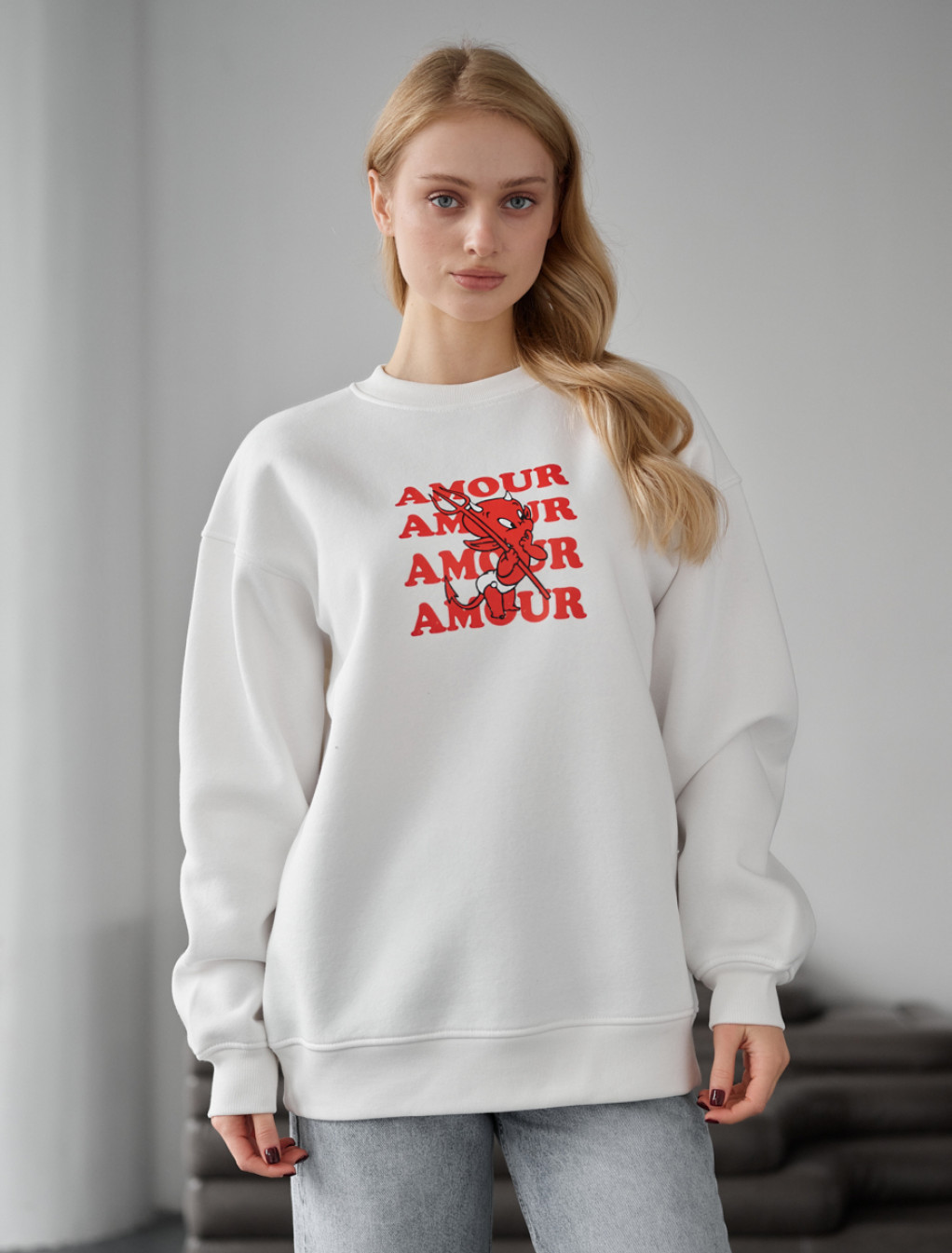 Bluză de trening de damă Staff fa amour oversize fleece