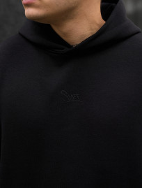Hanorac Staff black logo oversize fleece