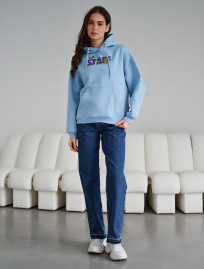 Hanorac de damă Staff logo oversize fleece