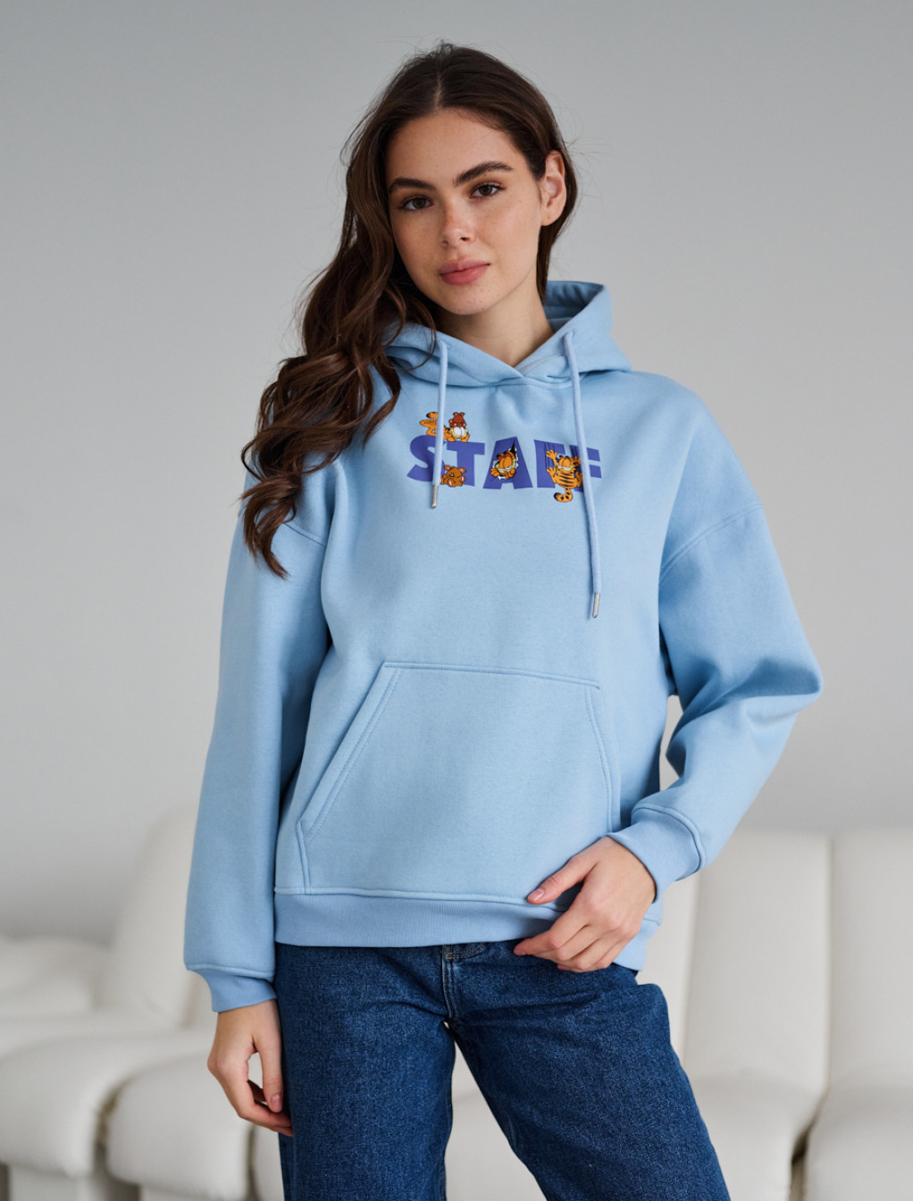 Hanorac de damă Staff logo oversize fleece